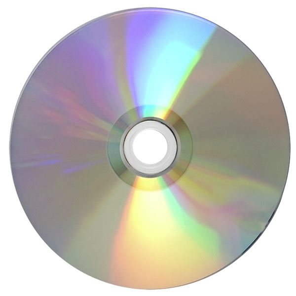 CD-R avec vernis argenté (moyeu métallisé)